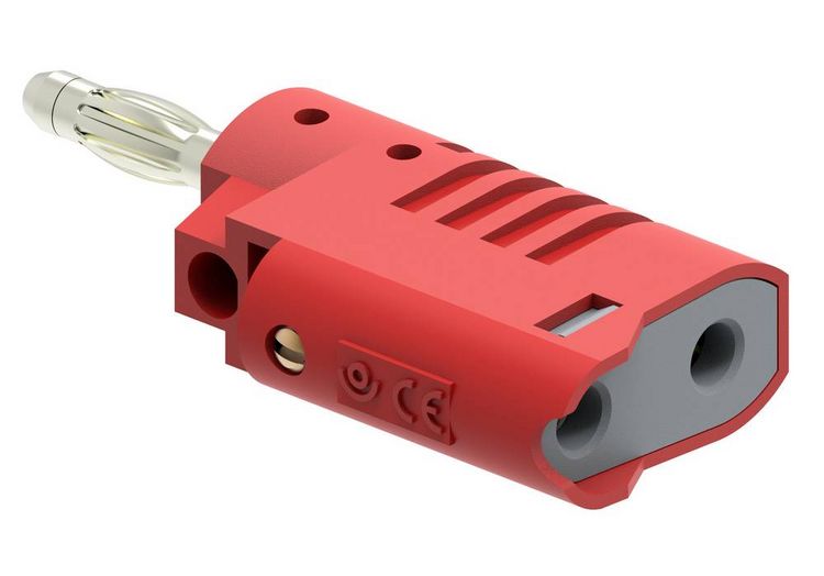 Produktbild: Electro PJP 1080-CD1-R Bananenstecker Stecker, gerade Stift-&Oslash;: 4mm Rot 1St.