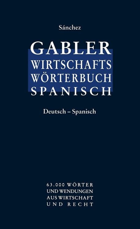Produktbild: Gabler Wirtschaftsw&ouml;rterbuch Spanisch