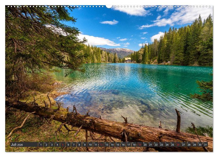 Produktbild: Tiroler Bergseen (hochwertiger Premium Wandkalender 2026 DIN A2 quer), Kunstdruck in Hochglanz