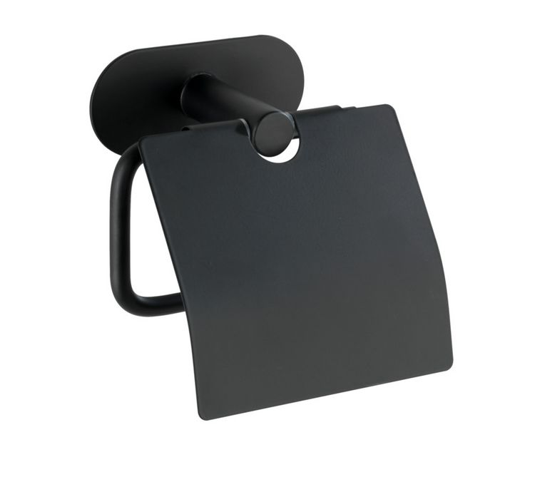Produktbild: Turbo-Loc&reg; Toilettenpapierhalter mit Deckel Mod. Orea Black M., mit Deckel