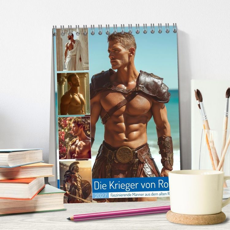 Produktbild: Die Krieger von Rom (Tischkalender 2027 DIN A5 hoch), CALVENDO Monatskalender