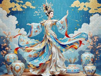 Produktbild: CALVENDO Puzzle G&ouml;ttin des Tanzes | 1000 Teile Lege-Gr&ouml;&szlig;e 64x48cm Foto-Puzzle f&uuml;r gl&uuml;ckliche Stunden