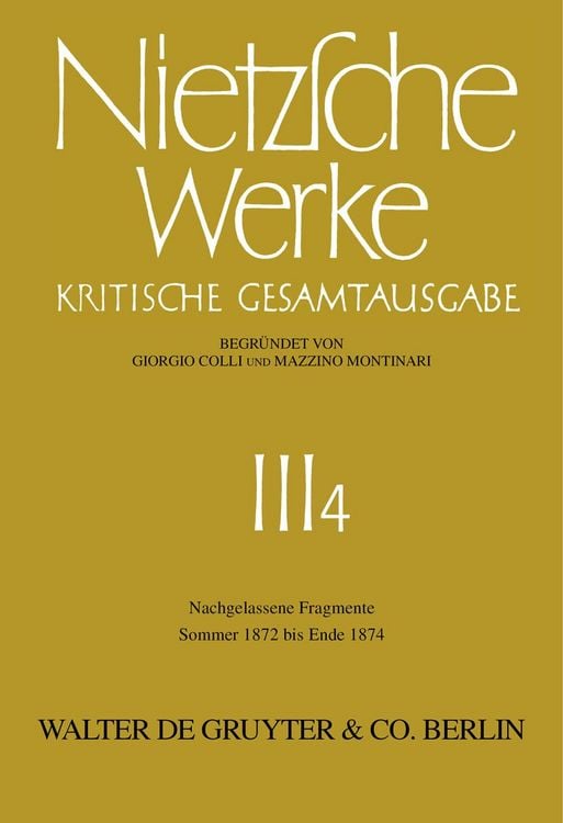 Produktbild: Nachgelassene Fragmente Sommer 1872 - Ende 1874