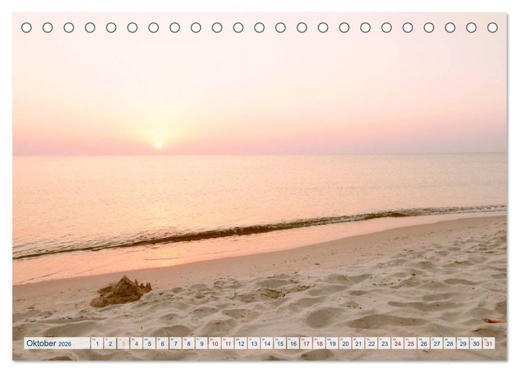 Produktbild: Kurische Nehrung: am l&auml;ngsten Ostsee-Strand (Tischkalender 2026 DIN A5 quer), CALVENDO Monatskalender