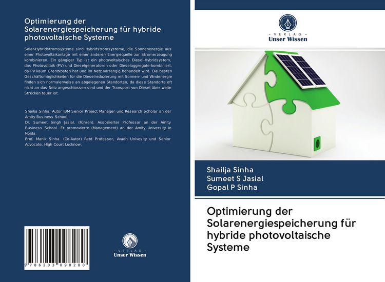 Produktbild: Optimierung der Solarenergiespeicherung f&uuml;r hybride photovoltaische Systeme