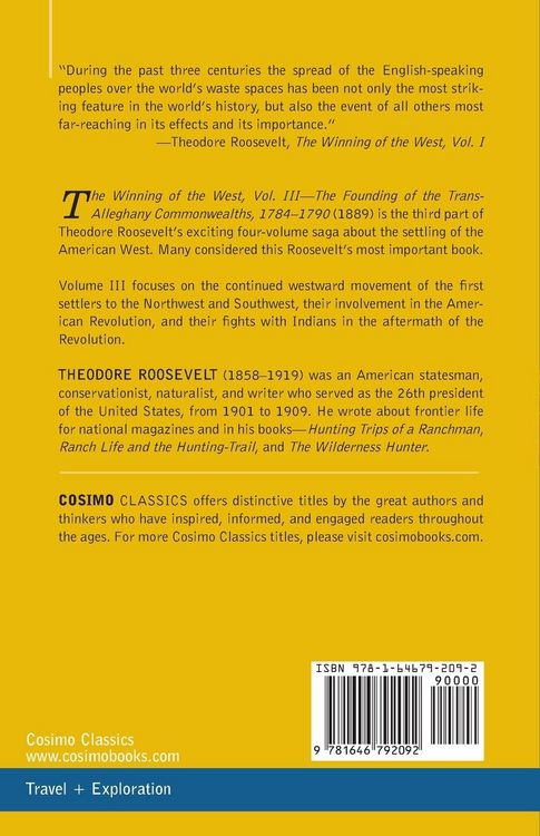 Produktbild: The Winning of the West, Vol. III (in four volumes)