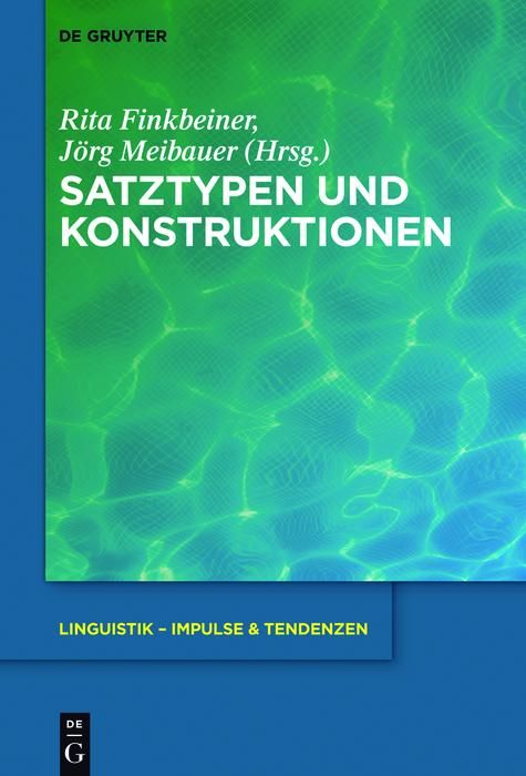 Produktbild: Satztypen und Konstruktionen