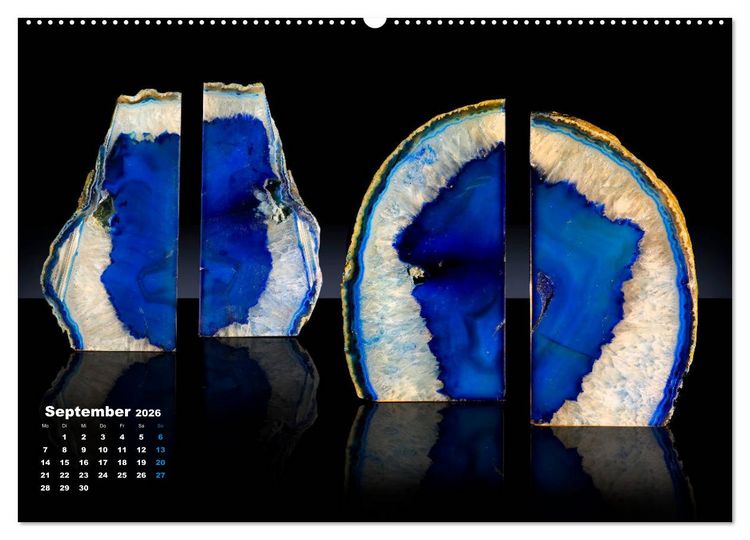 Produktbild: MINERALIEN designed by nature (Wandkalender 2026 DIN A2 quer), CALVENDO Monatskalender