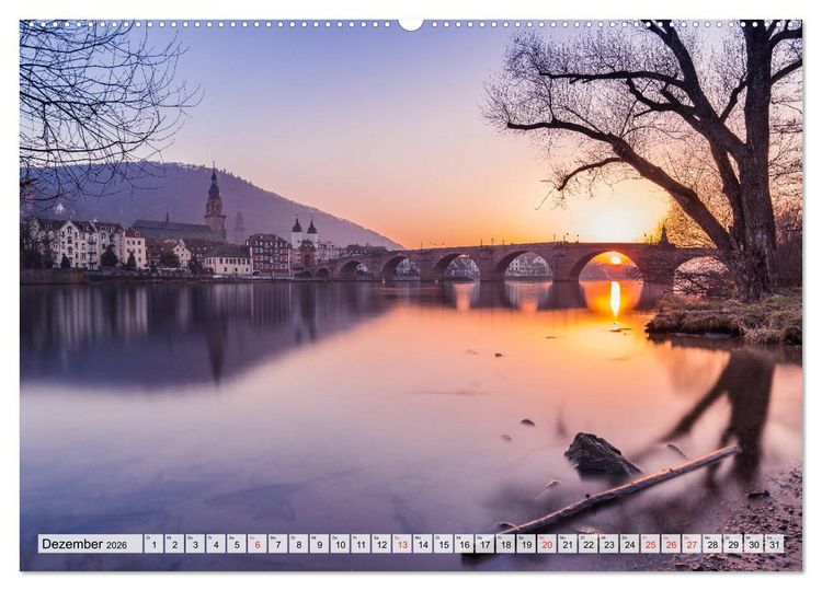 Produktbild: Romantisches Neckartal (hochwertiger Premium Wandkalender 2026 DIN A2 quer), Kunstdruck in Hochglanz