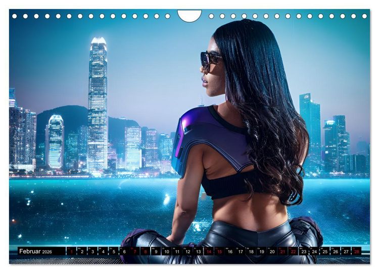 Produktbild: Cyberpunk (Wandkalender 2026 DIN A4 quer), CALVENDO Monatskalender