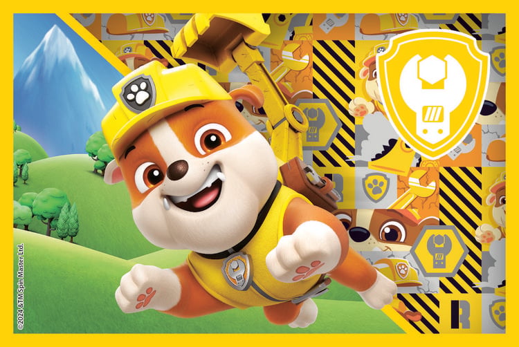 Produktbild: W&uuml;rfelpuzzle PAW PATROL 6 Teile