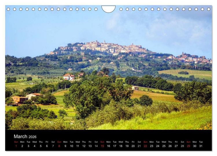 Produktbild: Tuscany (Wall Calendar 2026 DIN A4 landscape), CALVENDO 12 Month Wall Calendar