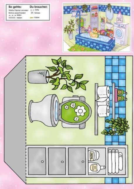Produktbild: Das Ausschneide-Bastelbuch Mein Puppenhaus