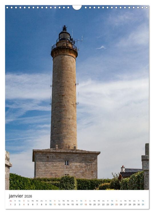 Produktbild: Phares du Finist&egrave;re (Calendrier mural 2026 DIN A3 horizontal), CALVENDO calendrier mensuel