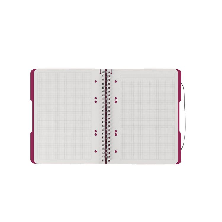 Produktbild: Herlitz Spiralblock A5 to go 80 Blatt kariert beere