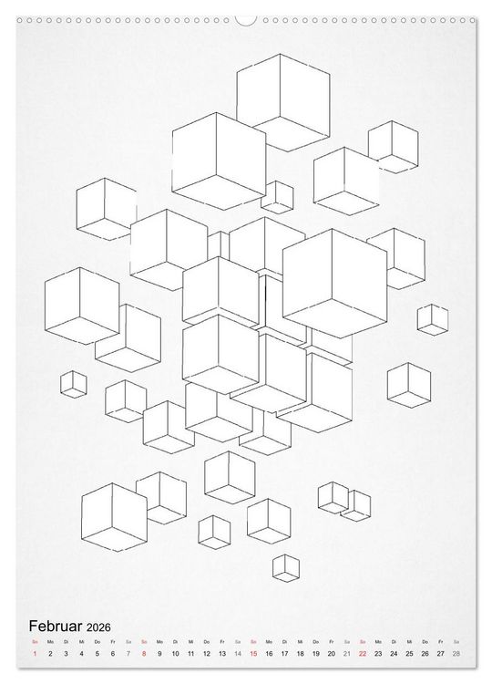Produktbild: Geometric Graphik Art (hochwertiger Premium Wandkalender 2026 DIN A2 hoch), Kunstdruck in Hochglanz