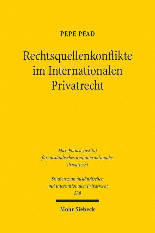 Produktbild: Rechtsquellenkonflikte im Internationalen Privatrecht