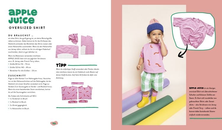 Produktbild: Fashion Fruits &ndash; N&auml;hen f&uuml;r Kids! 15 Teile, eine Kollektion: Sag Tsch&uuml;ss zur Fast Fashion!