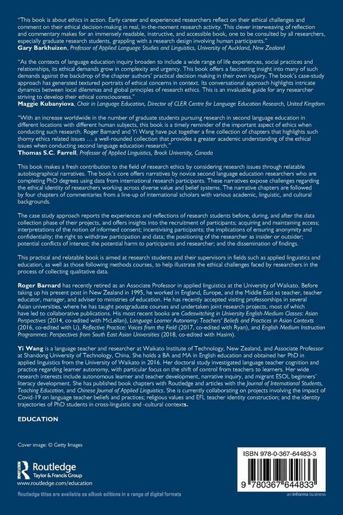 Produktbild: Research Ethics in Second Language Education