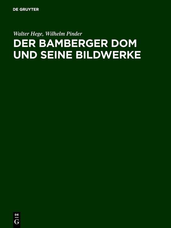 Produktbild: Der Bamberger Dom und seine Bildwerke