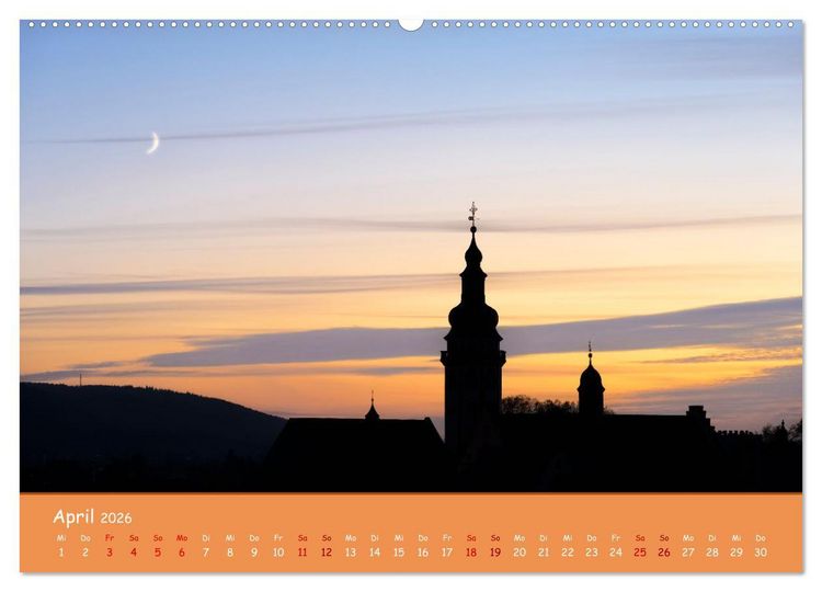 Produktbild: Durlach, das Stadtbild in 12 Impressionen (hochwertiger Premium Wandkalender 2026 DIN A2 quer), Kunstdruck in Hochglanz