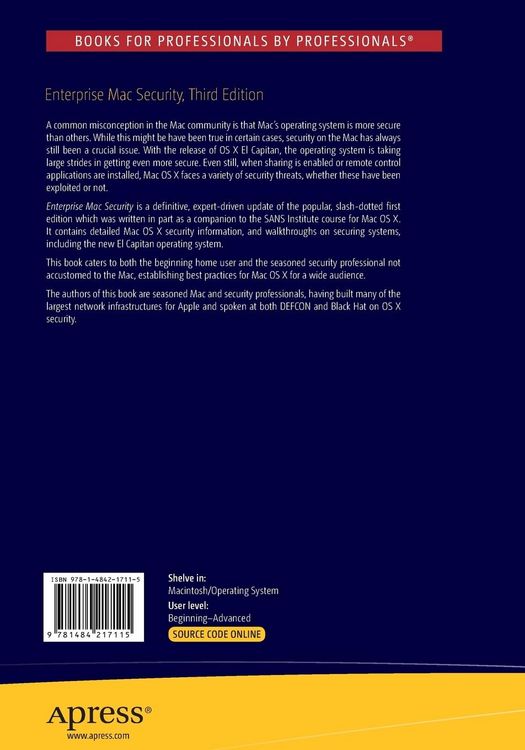 Produktbild: Enterprise Mac Security: Mac OS X