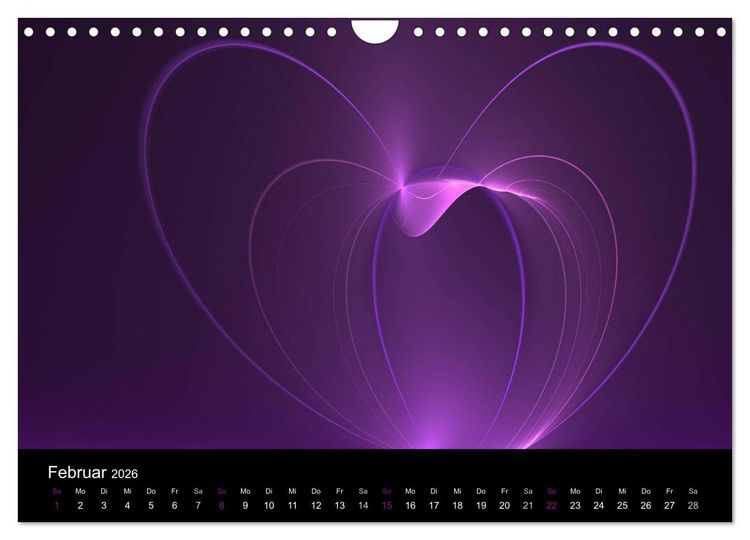 Produktbild: Die Farbe Lila (Wandkalender 2026 DIN A4 quer), CALVENDO Monatskalender