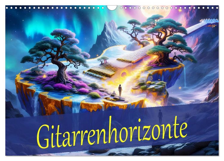 Produktbild: Gitarrenhorizonte (Wandkalender 2026 DIN A3 quer), CALVENDO Monatskalender