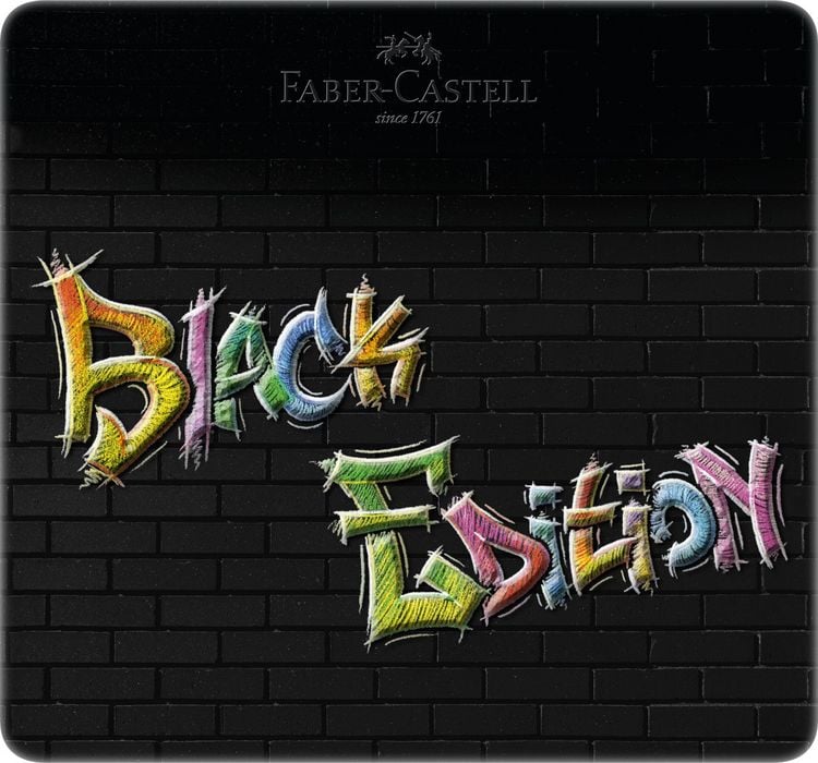 Produktbild: Faber-Castell Buntstifte Black Edition 24er Metalletui