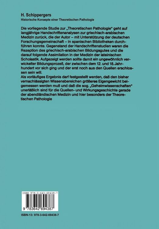 Produktbild: Historische Konzepte einer Theoretischen Pathologie