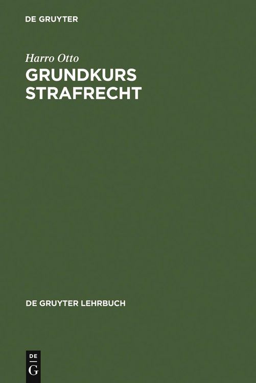 Produktbild: Grundkurs Strafrecht