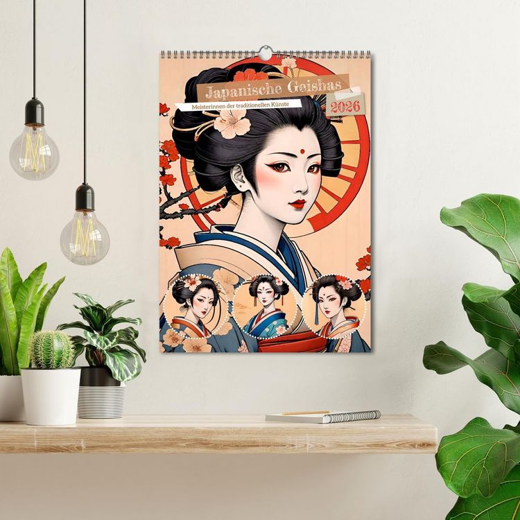 Produktbild: Japanische Geishas (Wandkalender 2026 DIN A3 hoch), CALVENDO Monatskalender