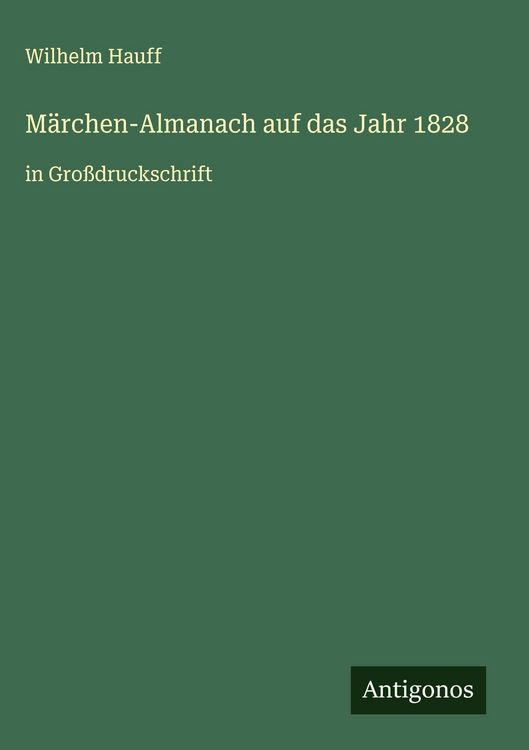 Produktbild: M&auml;rchen-Almanach auf das Jahr 1828