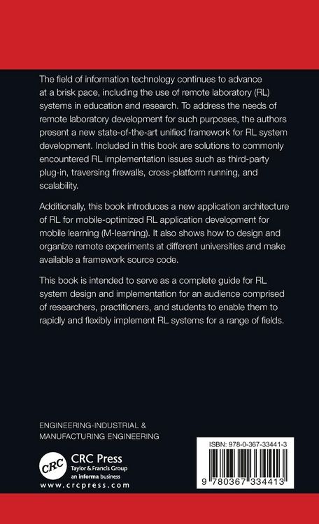 Produktbild: Development of a Remote Laboratory for Engineering Education