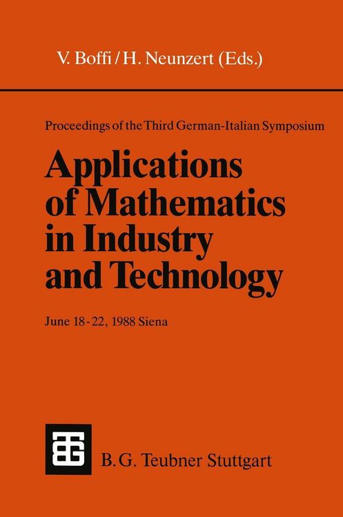 Produktbild: Proceedings of the Third German-Italian Symposium Applications of Mathematics in Industry and Technology