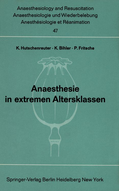 Produktbild: Anaesthesie in extremen Altersklassen