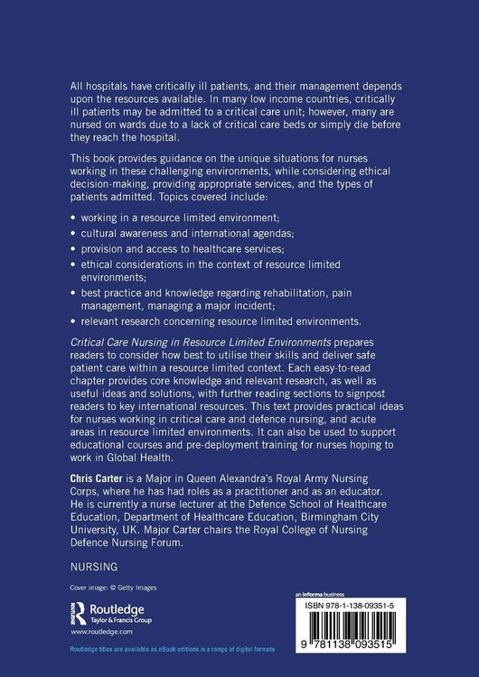 Produktbild: Critical Care Nursing in Resource Limited Environments