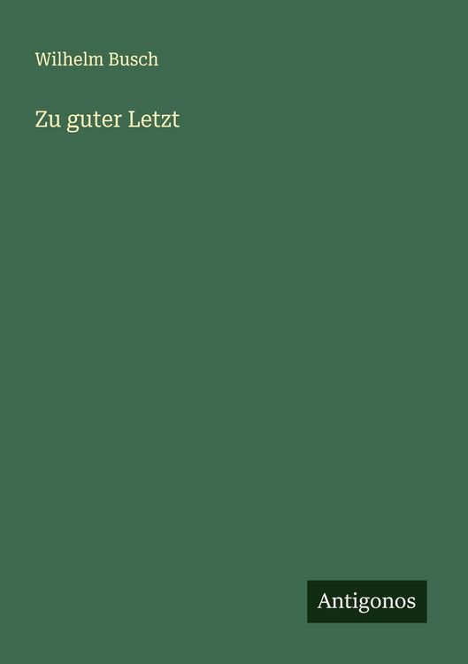 Produktbild: Zu guter Letzt