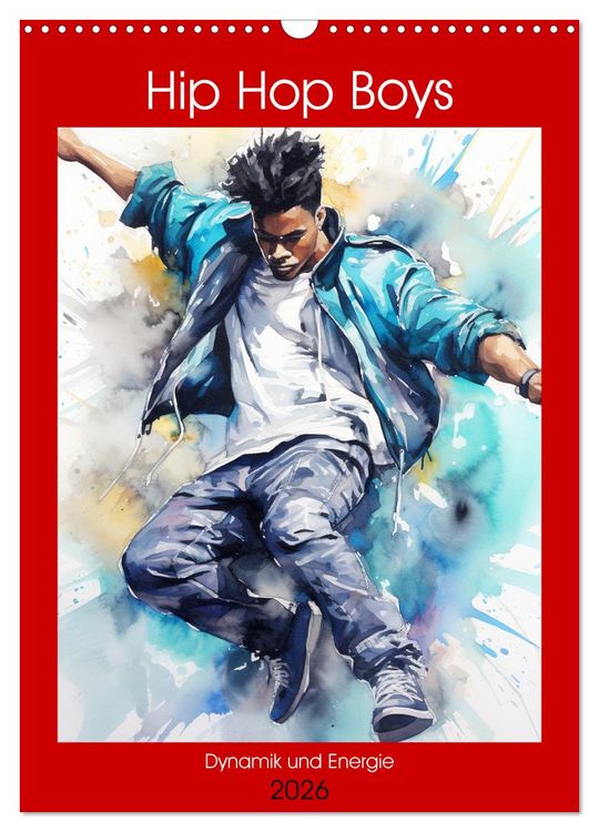 Produktbild: Hip Hop Boys. Dynamik und Energie (Wandkalender 2026 DIN A3 hoch), CALVENDO Monatskalender