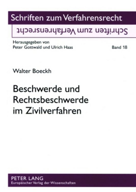 Produktbild: Beschwerde und Rechtsbeschwerde im Zivilverfahren