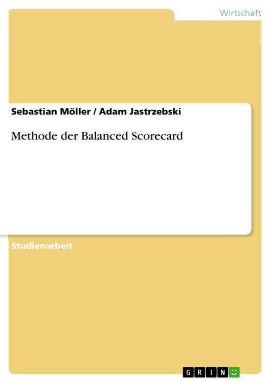 Produktbild: Methode der Balanced Scorecard
