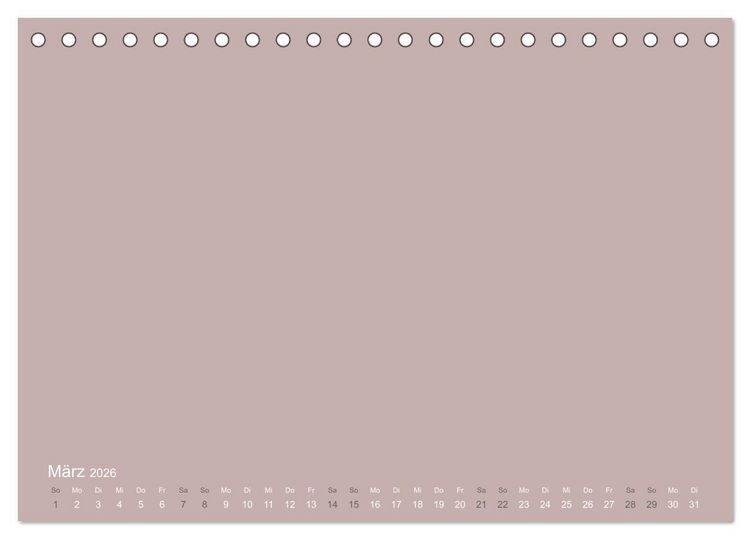 Produktbild: DIY Bastel-Kalender -Erdige Pastell Farben- Zum Selbstgestalten (Tischkalender 2026 DIN A5 quer), CALVENDO Monatskalender