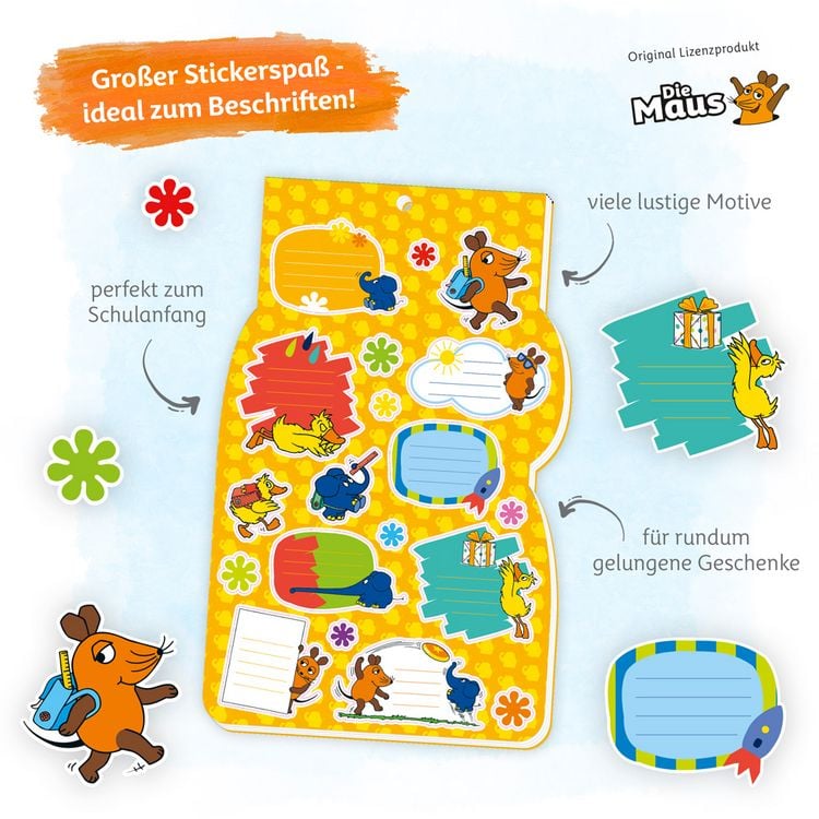 Produktbild: Tr&ouml;tsch Die Maus Namenssticker
