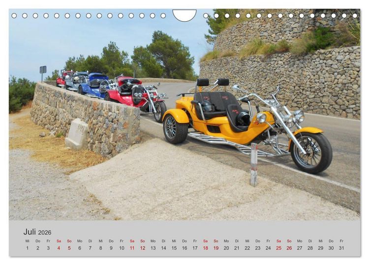 Produktbild: Trikes - Unterwegs auf drei R&auml;dern (Wandkalender 2026 DIN A4 quer), CALVENDO Monatskalender