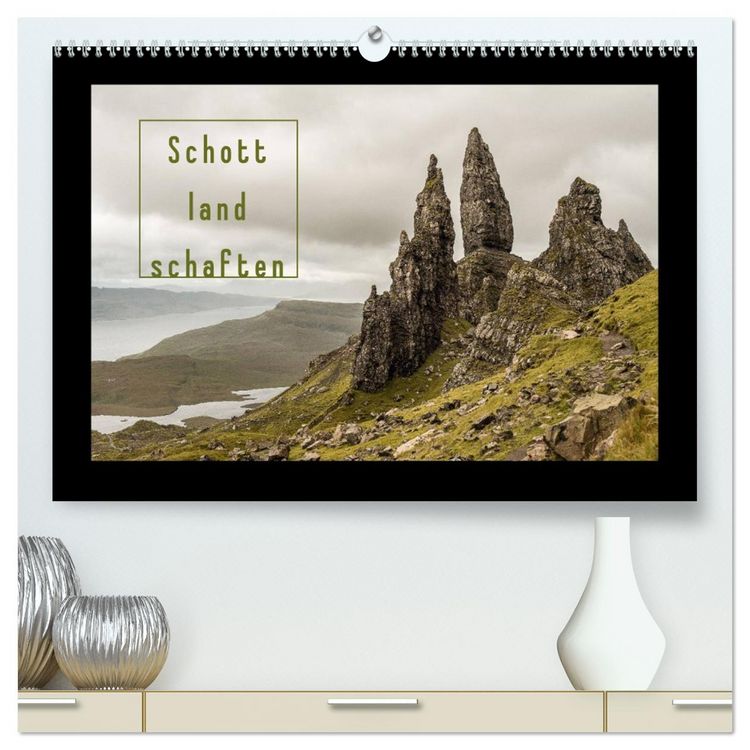 Produktbild: Schottlandschaften (hochwertiger Premium Wandkalender 2026 DIN A2 quer), Kunstdruck in Hochglanz