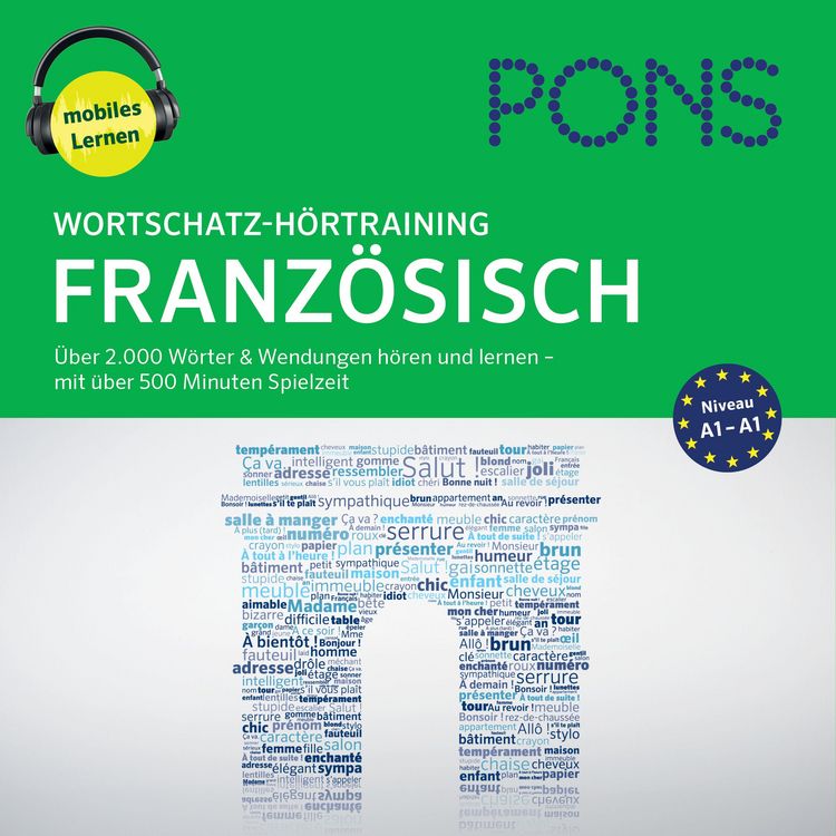 Produktbild: PONS Wortschatz-H&ouml;rtraining Franz&ouml;sisch