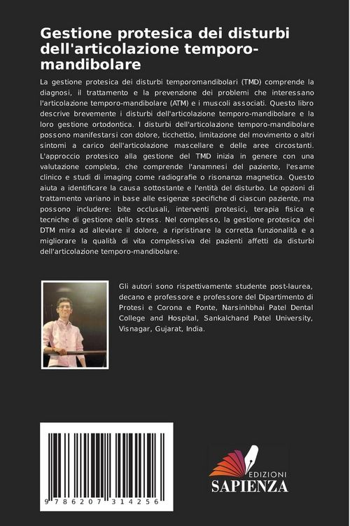Produktbild: Gestione protesica dei disturbi dell'articolazione temporo-mandibolare