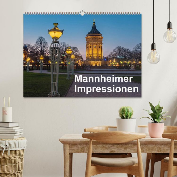 Produktbild: Mannheimer Impressionen. (Wandkalender 2026 DIN A2 quer), CALVENDO Monatskalender