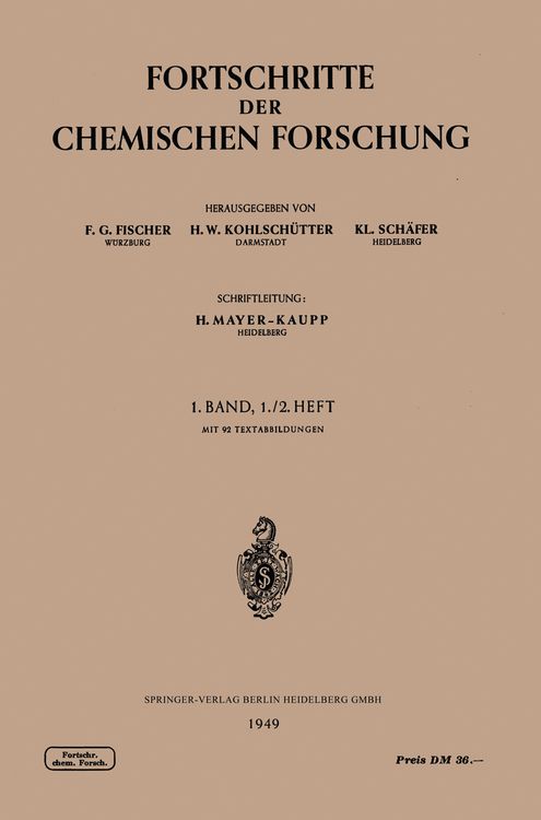 Produktbild: Fortschritte der Chemischen Forschung