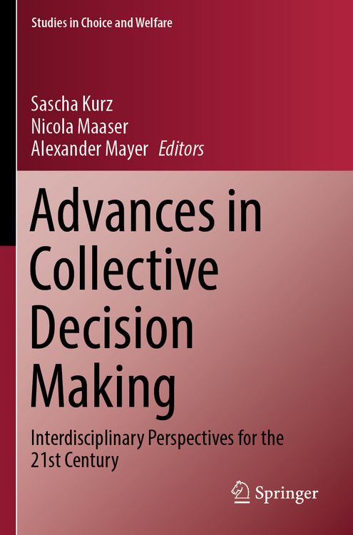 Produktbild: Advances in Collective Decision Making